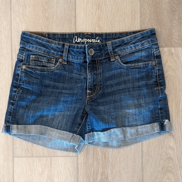Aeropostale Boyfriend Roll Cuff Shorts - Picture 1 of 3